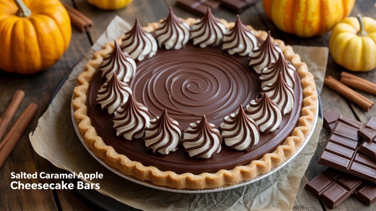 Salted Caramel Apple Cheesecake Bars